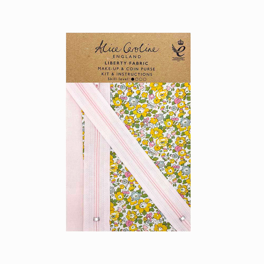 Alice Caroline Liberty Fabric Make-Up And Coin Purse Kit