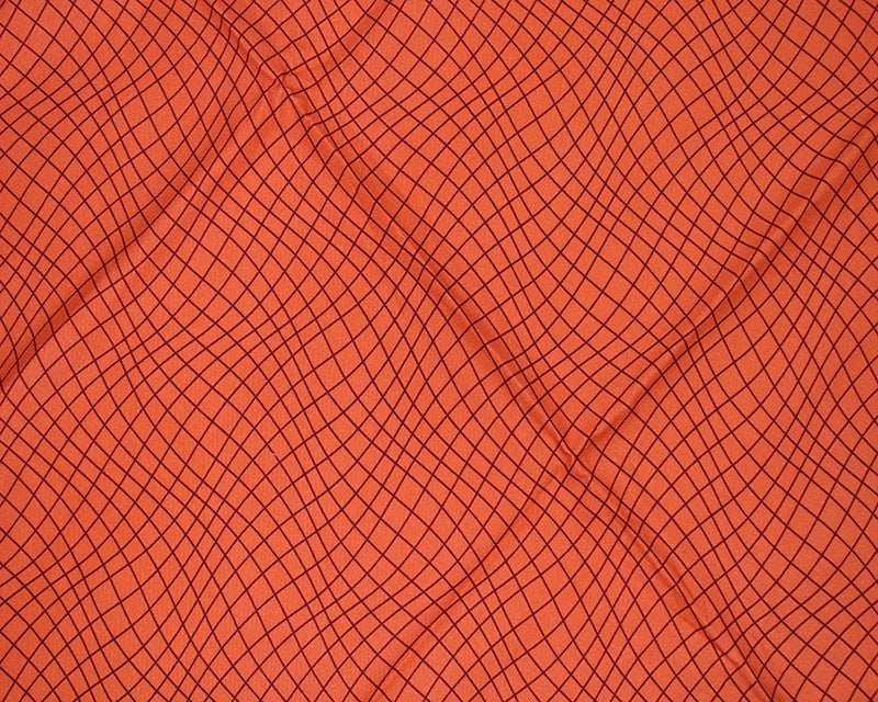 Wavy Crisscross Blender Cotton - Burnt Orange