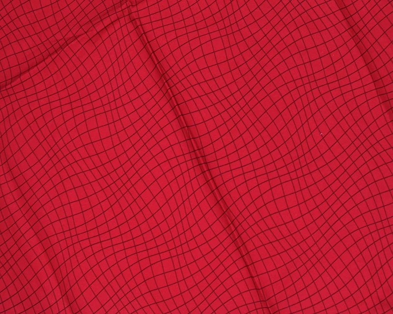 Wavy Crisscross Blender Cotton - Red