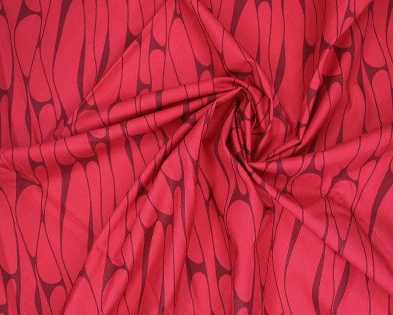 Marble Lines Blender Cotton - Red