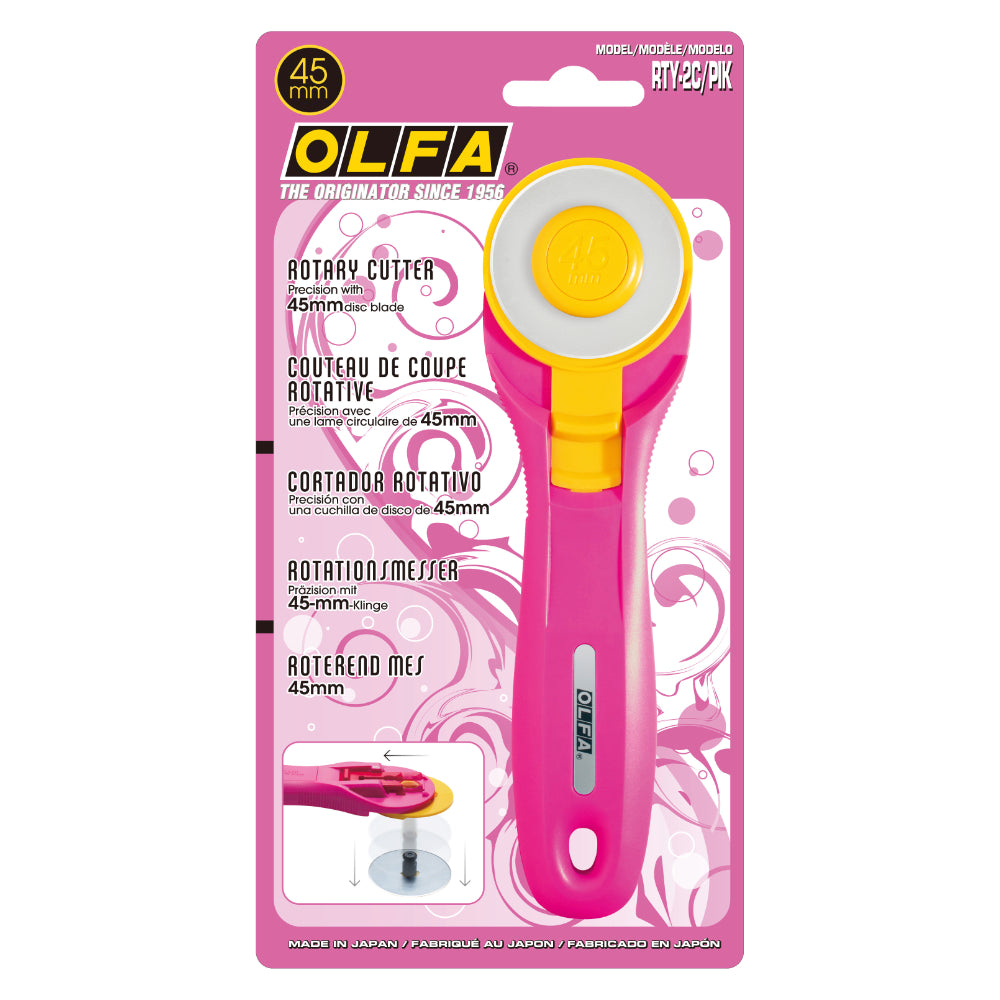 Olfa Rotary Cutter Pink 45mm RTY-2C/Pink