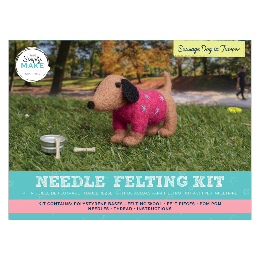 Needle Felting Sausage Dog In Jumper | Simply Make | DSM106652