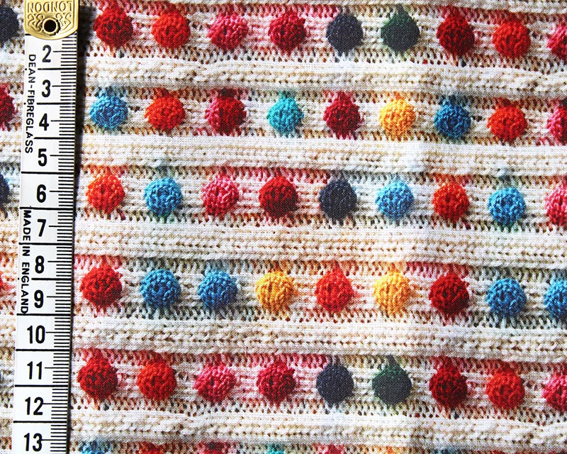 Little Johnny Spots 3D Multicolour 100% Cotton Fabric