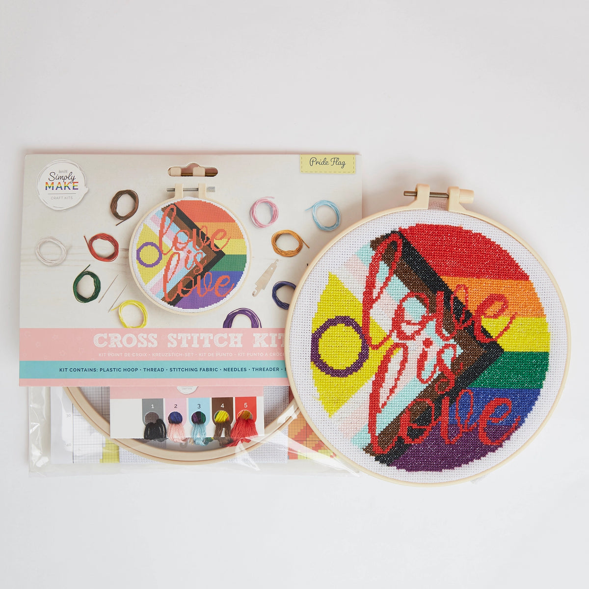 Cross Stitch Kit - Pride Flag | Simply Make | DSM106267