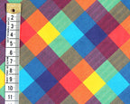 Little Johnny Digital Tartan Multicolour Cotton Poplin Fabric