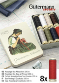 Gutermann Nostalgic Box Sew-All Thread Tin – 8 x 100m Spools Classic Colours