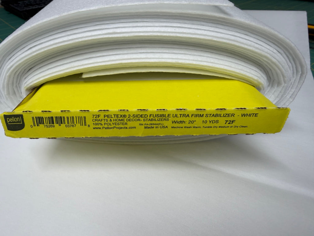 Pellon 72F Peltex® II Two-Sided Fusible Ultra Firm Stabilizer – 20″ Wide