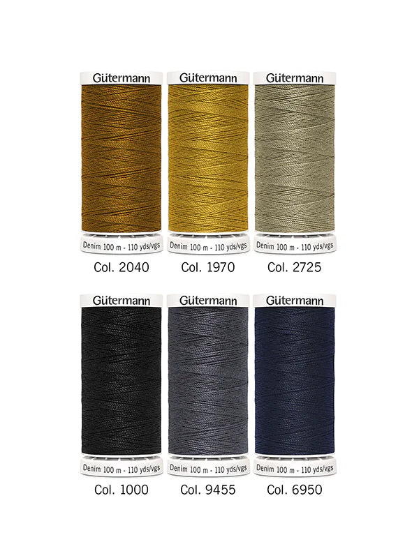 Gütermann Denim Thread Set – 6 x 100m Spools