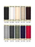 Gütermann Sew-All Thread | 10 x 100m Colour Pack – Combo 1 Basic