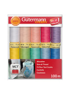 Gütermann Sew-All Thread | 10 x 100m Colour Pack – Combo 2 Pastel