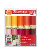 Gütermann Sew-All Thread | 10 x 100m Colour Pack – Combo 4 Red