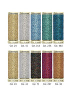 Gütermann Metallic Effect Thread W 331 – 10 x 50m Spools