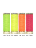 Gütermann Sew-All Thread NEON – 4 x 100m Spools