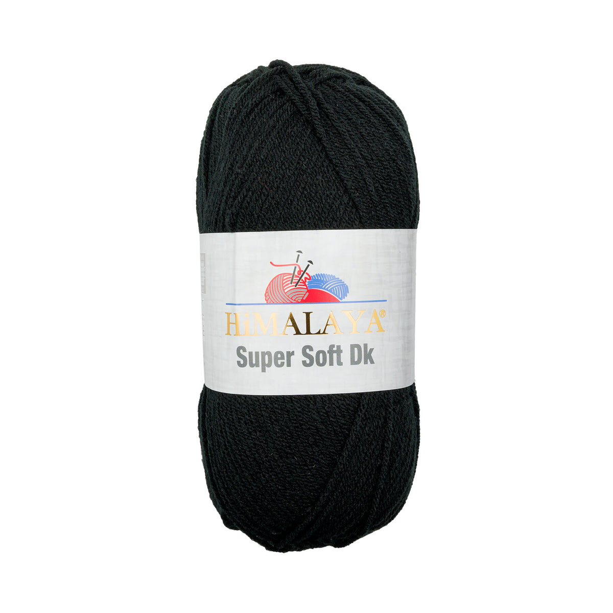 Super Soft DK 100% Acrylic 100g Black Himalaya Yarn