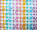 Little Johnny Love Check Premium Cotton Fabric