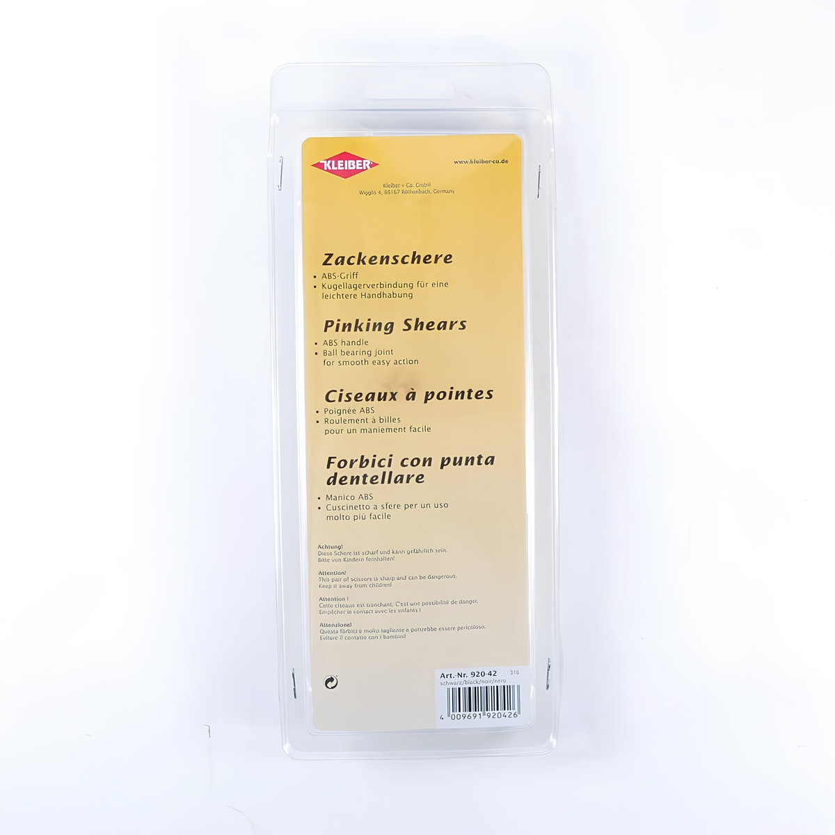 Kleiber Pinking Shears 235mm (9¼") – 92042