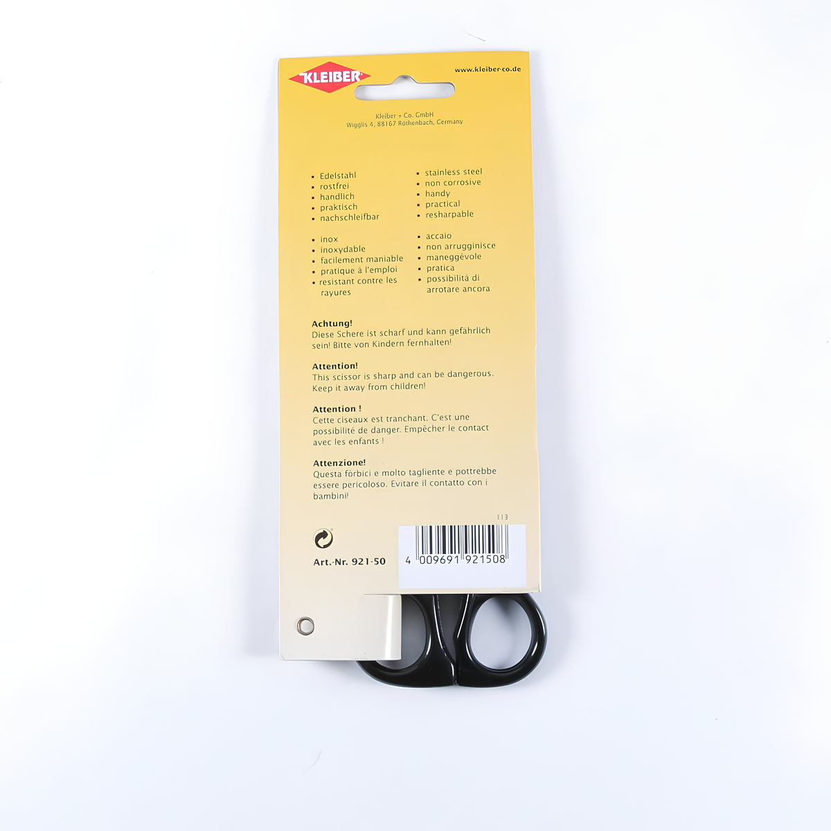 Kleiber Top Line Embroidery Scissors 115mm (4½") – 92150
