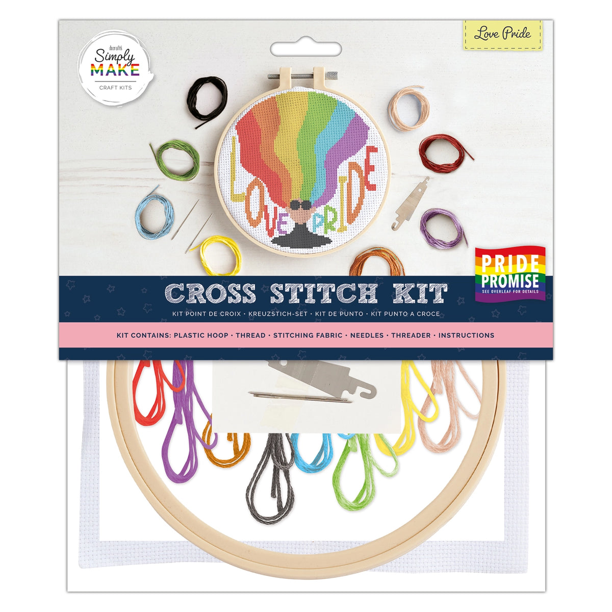 Cross Stitch Kit - Love Pride | Simply Make | DSM106265