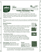 Pellon 971 Fusible Thermolam Plus Fleece – 45″ Wide