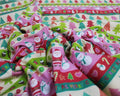 Little Johnny Christmas Stripes Multicolour 100% Cotton Fabric
