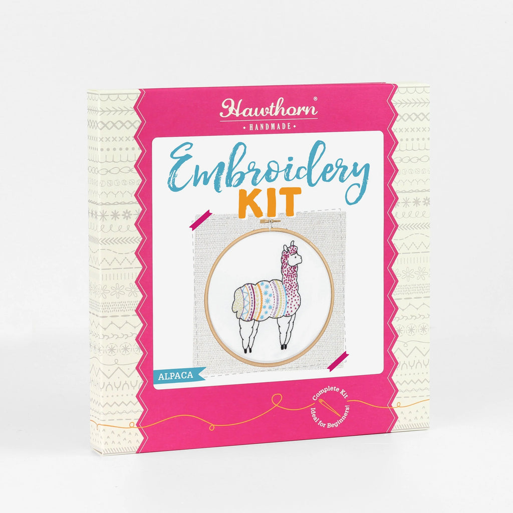 Hawthorn Handmade Alpaca Embroidery Kit for Beginners