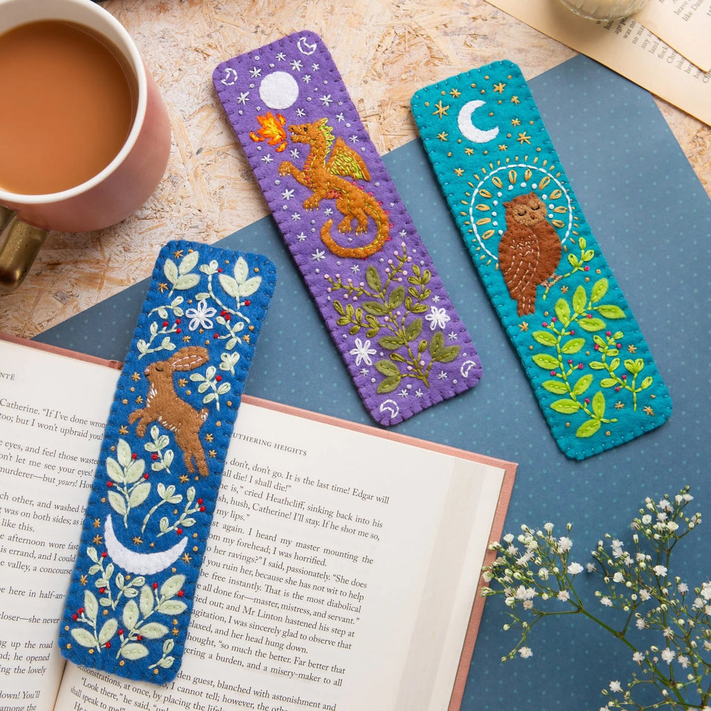 Hawthorn Handmade Hare Bookmark Felt Craft Kit for Beginners
