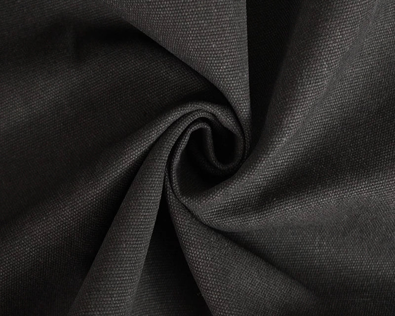 Black Heavy Waxed Canvas – Durable & Versatile