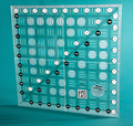 Creative Grids CGR10 Square Non Slip Quilting Ruler 10½ x 10½ inch