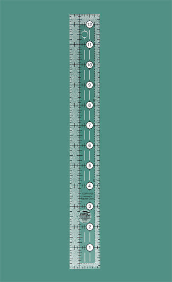 Creative Grids 1½" x 12½" Non-Slip Quilting Ruler – CGR15125