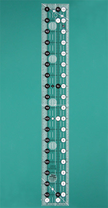 Creative Grids CGR218 Non-Slip Quilting Ruler 2½ x 18½ inch