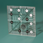 Creative Grids CGR3 Non-Slip Square Quilting Ruler 3½ x 3½ inch