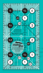 Creative Grids CGR2545 Non-Slip Quilting Ruler 2½ x 4½ inch