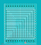 Creative Grids CGRGE2 Stripology Squared Non-Slip Quilting Ruler by Gudrun Erla
