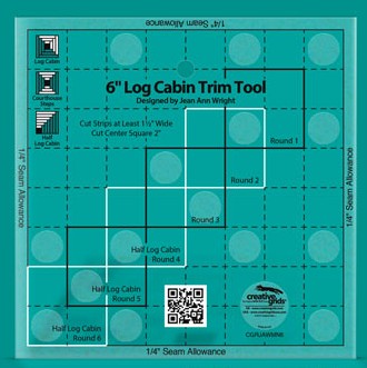 Creative Grids CGRJAWMN6 Non-Slip 6" Log Cabin Trim Tool by Jean Ann Wright