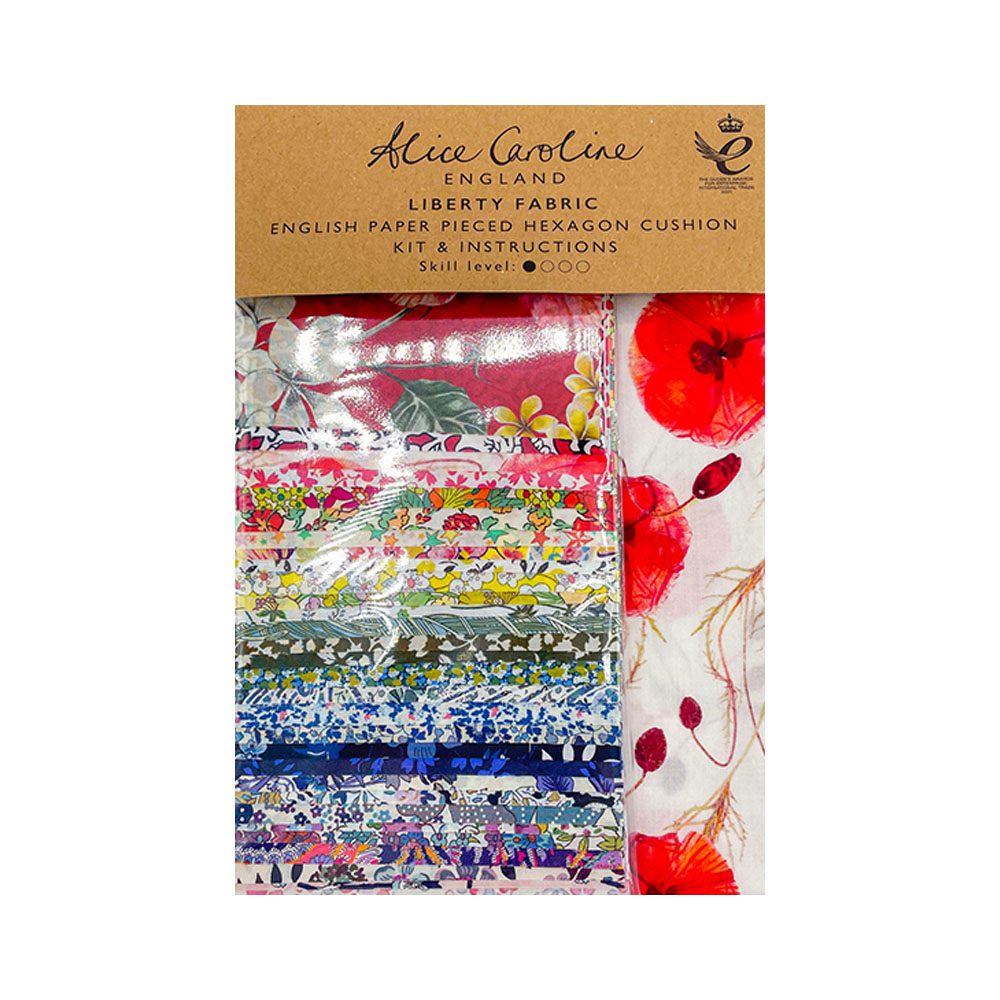 Alice Caroline Liberty Tana Lawn® Hexagon Cushion Kit – English Paper Piecing