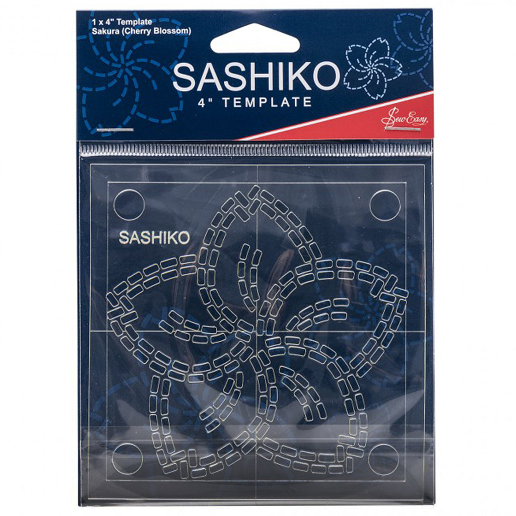 Sew Easy 4in Sashiko Template – Sakura Cherry Blossom – The Yorkshire ...