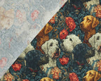 Empee Studio Dogs & Florals 100% Cotton Fabric