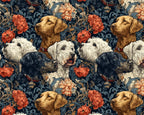 Empee Studio Dogs & Florals 100% Cotton Fabric