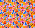 Empee Studio Postcard Garden 100% Cotton Fabric