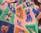 Empee Studio Yorkie Stamps 100% Cotton Fabric