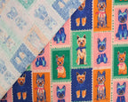 Empee Studio Yorkie Stamps 100% Cotton Fabric