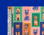 Empee Studio Yorkie Stamps 100% Cotton Fabric