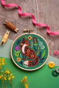 Hawthorn Handmade Folk Fox Mini Embroidery Kit for Beginners