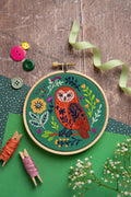 Hawthorn Handmade Folk Owl Mini Embroidery Kit for Beginners