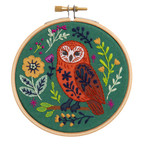 Hawthorn Handmade Folk Owl Mini Embroidery Kit for Beginners