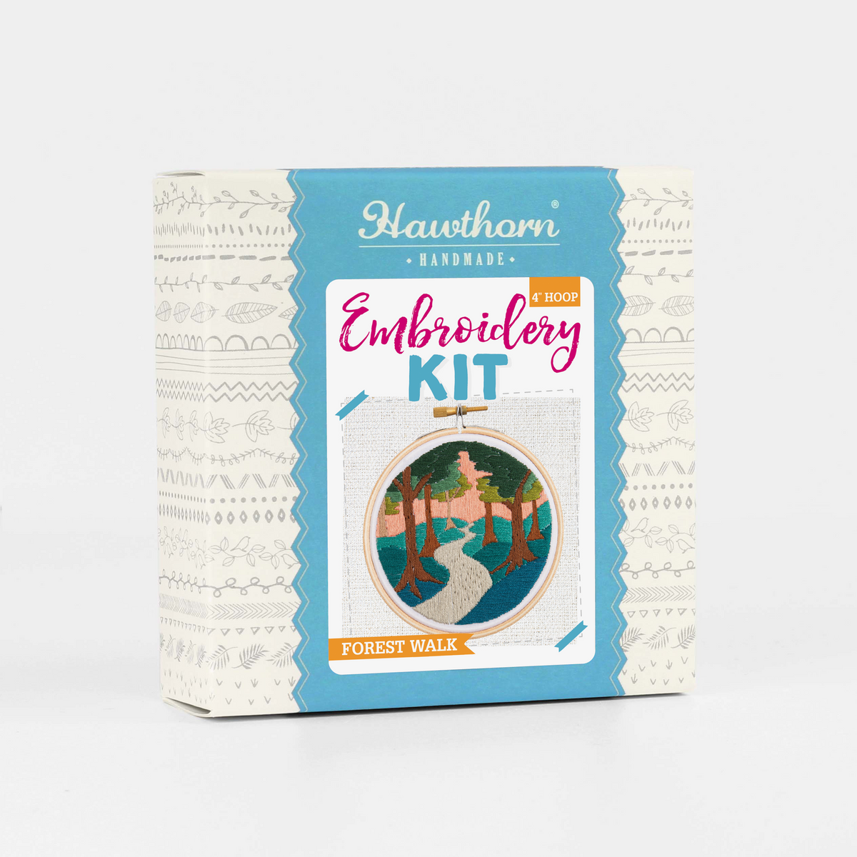 Hawthorn Handmade Forest Walk Landscape Mini Embroidery Kit for Beginners