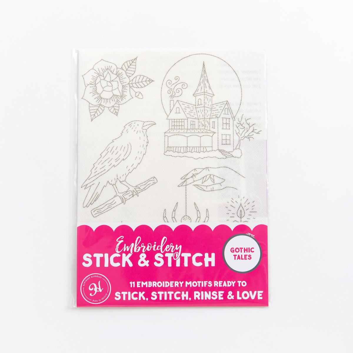 Hawthorn Handmade Gothic Tales Halloween Stick & Stitch Embroidery Pack