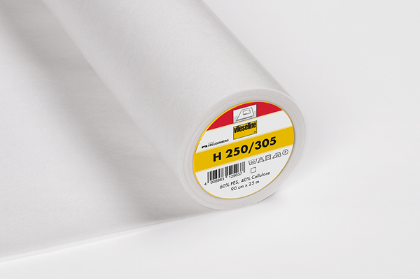 Vlieseline H250 Medium White Fusible Iron-On Interfacing – 90cm Wide