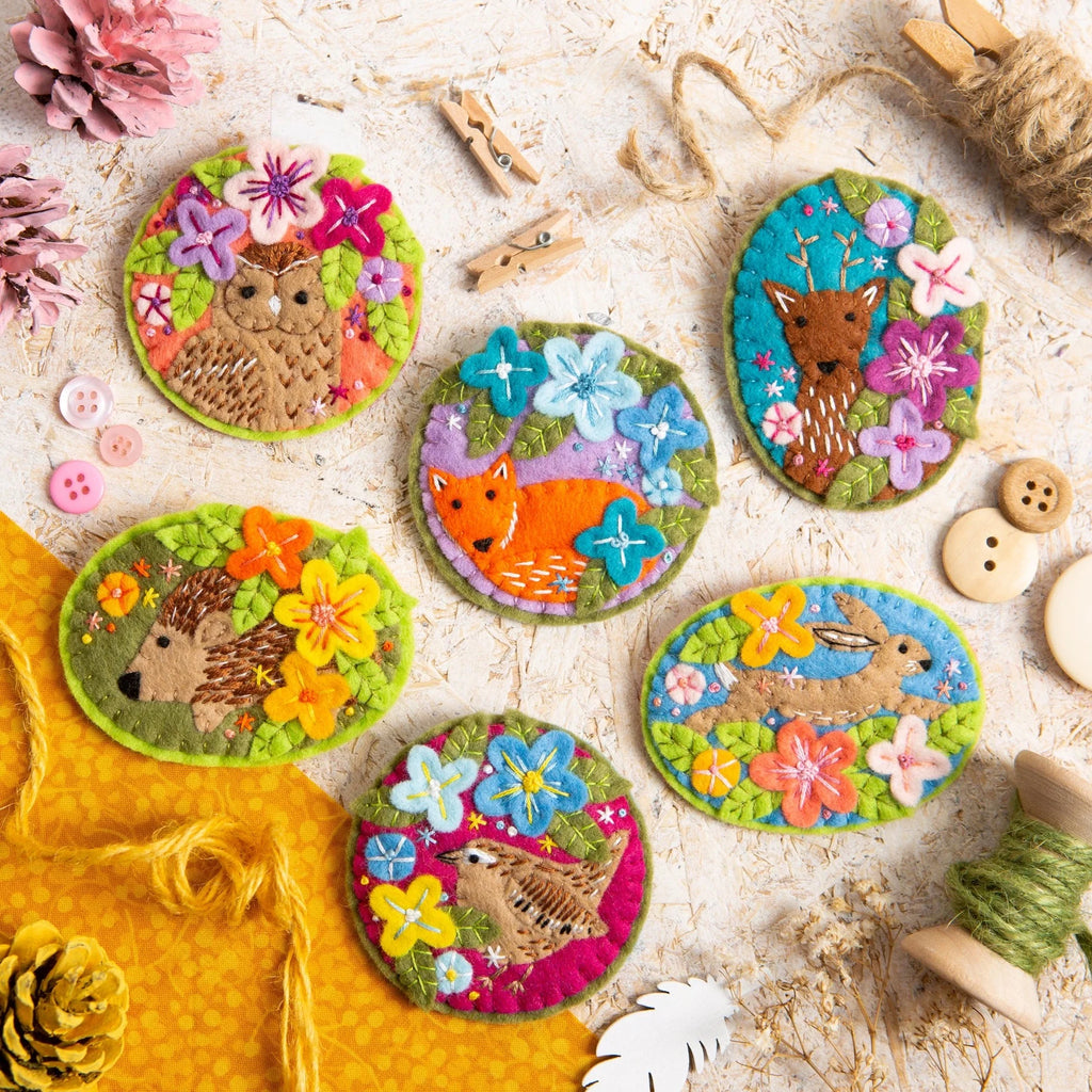 Hawthorn Handmade Hare Felt Craft Brooch Kit for Beginners
