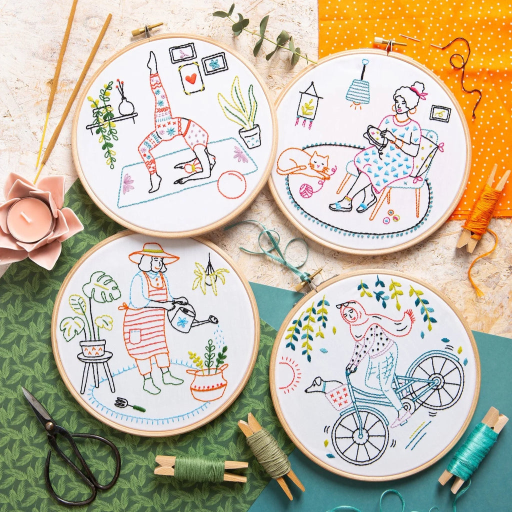 Hawthorn Handmade Stretch Yoga Embroidery Kit for Beginners